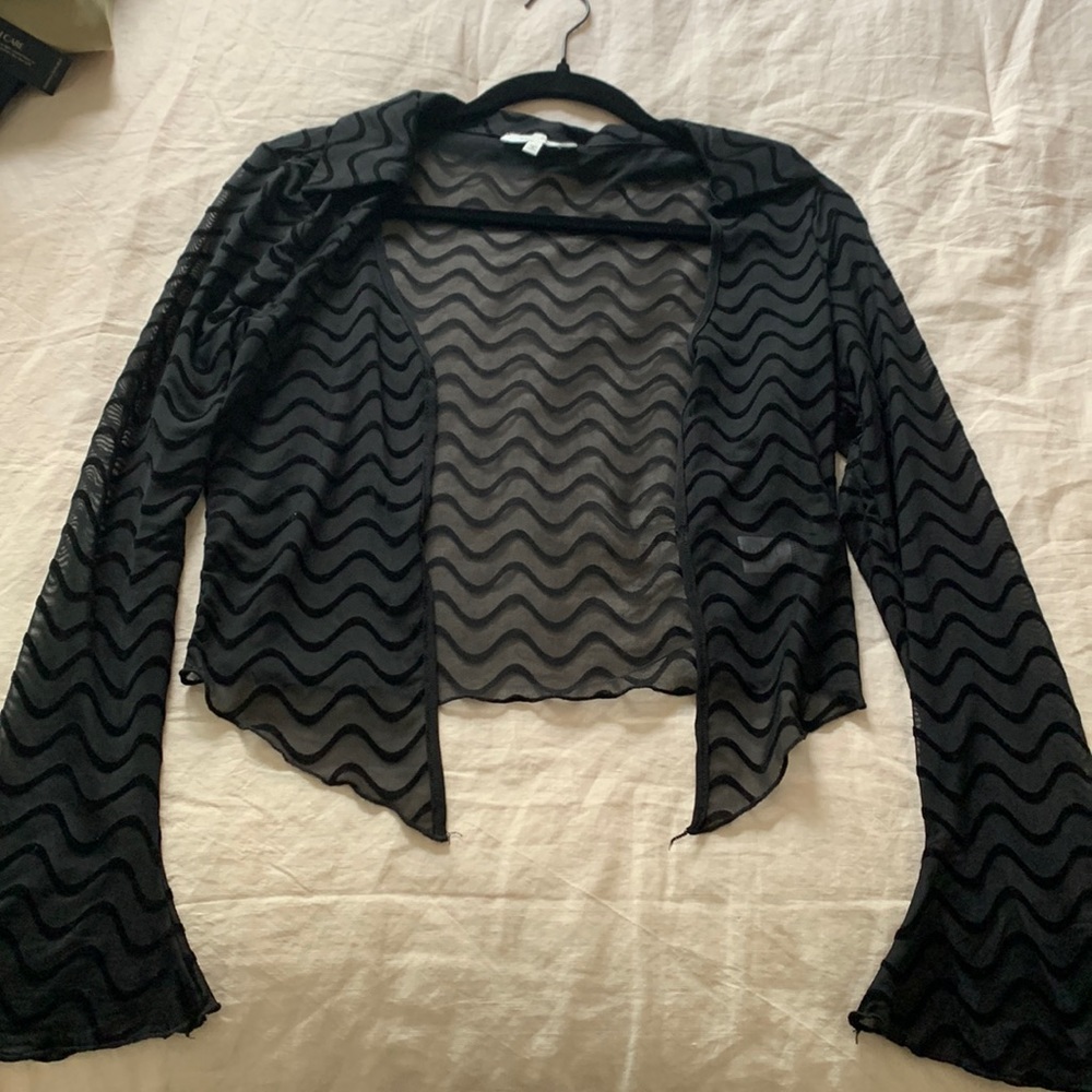 Vintage Gothic Sheer Cardigan